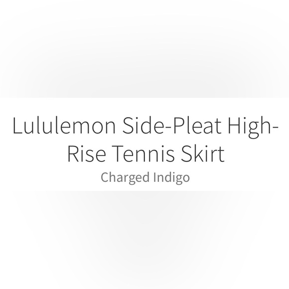 Lululemon Side-Pleat High-Rise Tennis Skirt
Charged Indigo - Picture 8 of 11